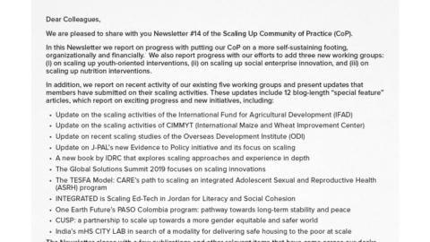 CoP Newsletter 14