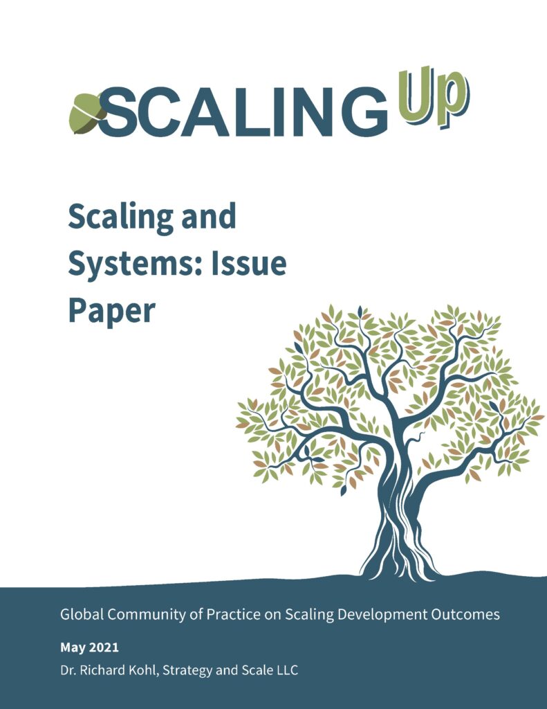 Scaling and Systems: Issues Paper