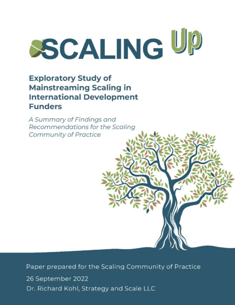 Exploratory Study of Mainstreaming Scaling